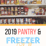 Saving money, clearing out our pantry and freezer, making meal plans and becoming more self-reliant with this 2019 pantry and freezer challenge! #2019pantrychallenge #pantrygoals #mealplanning #freezerchallenge #offgridlife #offgridkitchen #homesteadkitchen