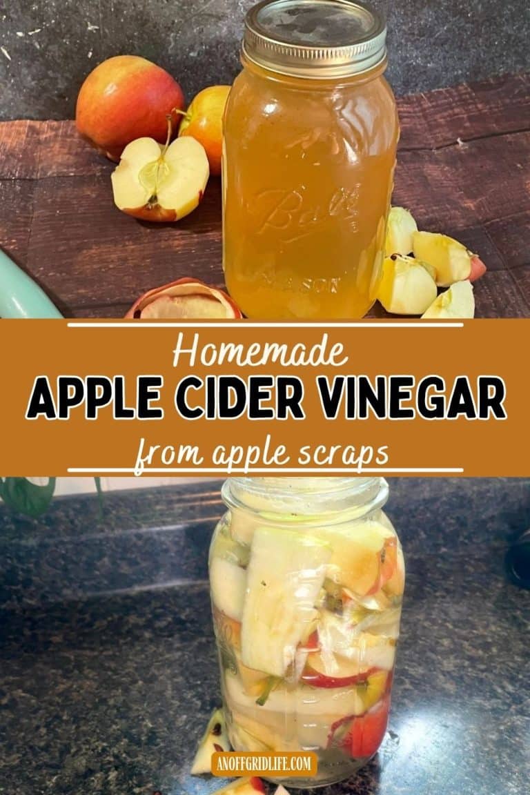 How to Make Homemade Apple Cider Vinegar From Apple Scraps - An Off ...