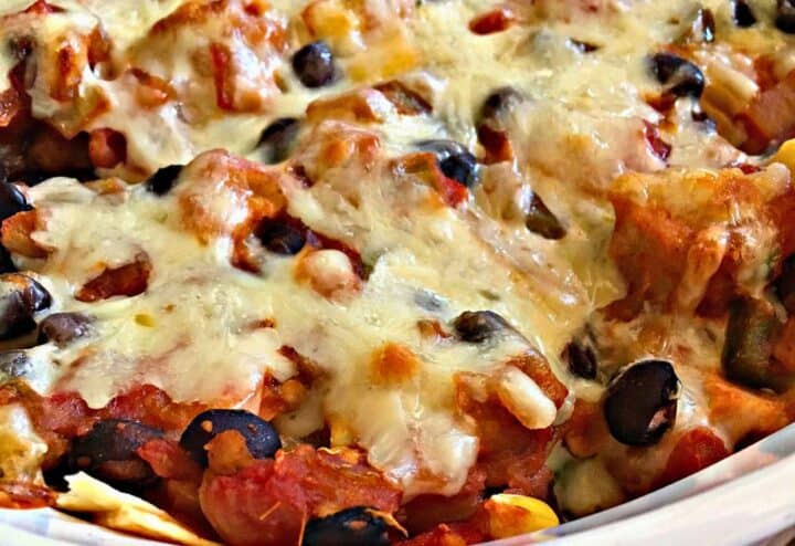 Chicken Black Bean Salsa Casserole