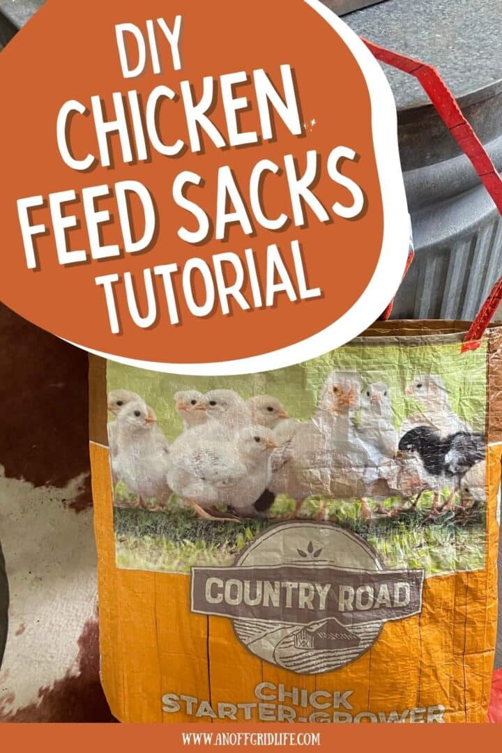 Diy chicken feed sacks tutorial.