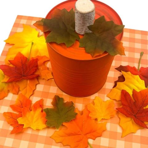 Gallery Detail: Easy Upcycled Tin Can Pumpkin Craft