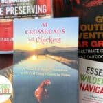 my 2020 autumn off grid reading list: 5 books on my shelf text overlay on paperback titles