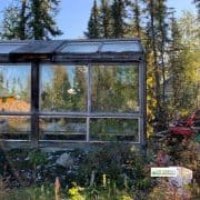 Outdoor greenhouse full of vegetables