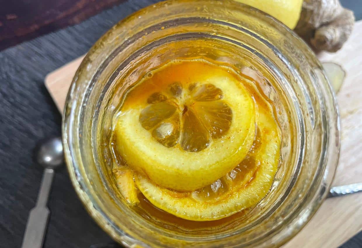 Ginger Honey Syrup with Lemon and Turmeric An Off Grid Life
