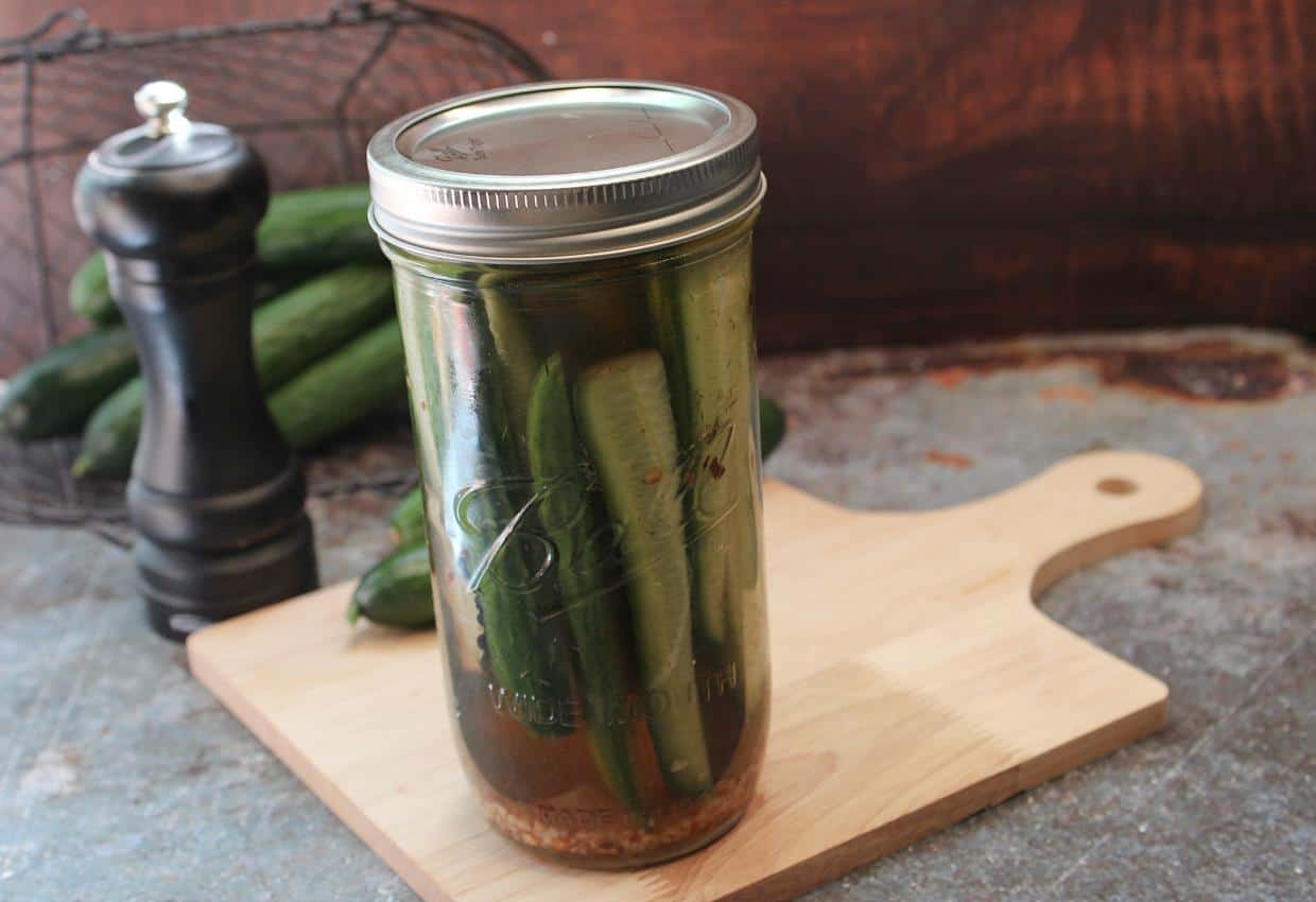 Quick and Easy Garlic Dill Pickle Canning Recipe An Off Grid Life