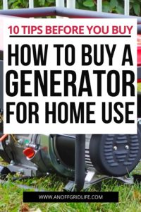 Generators for Beginners: The Very Basic Basics - An Off Grid Life