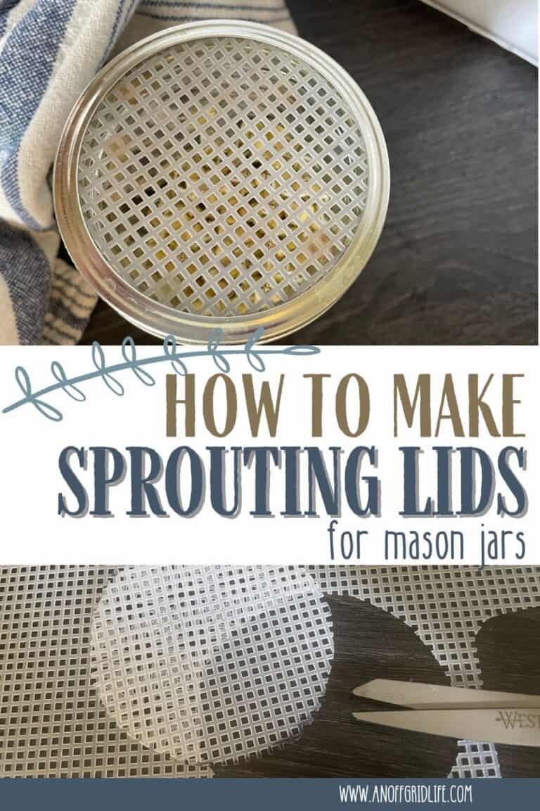 DIY Sprouting Lids for Mason Jars - An Off Grid Life