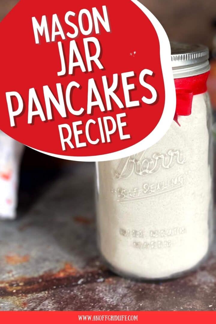 Mason jar pancakes recipe.