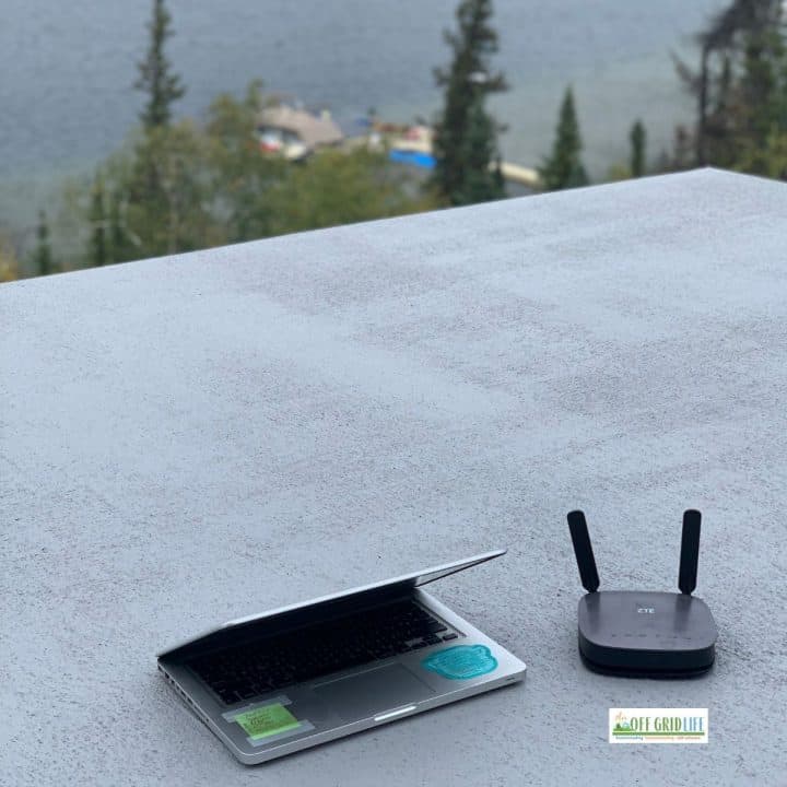 Off Grid Internet wireless hub in northern Canada