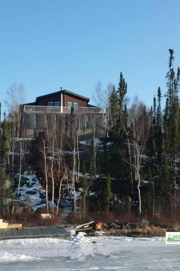 our off grid cabin in spring - view from lake Our Off Grid Cabin 7 Luxuries We Have