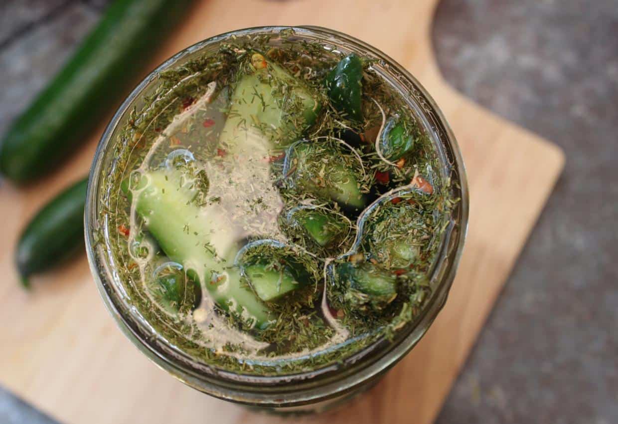 Quick and Easy Garlic Dill Pickle Canning Recipe An Off Grid Life