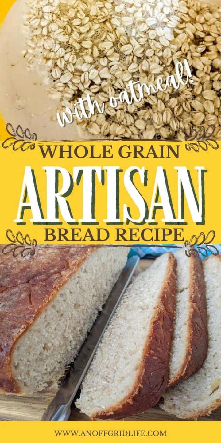 Whole Grain Artisan Bread Recipe PIN
