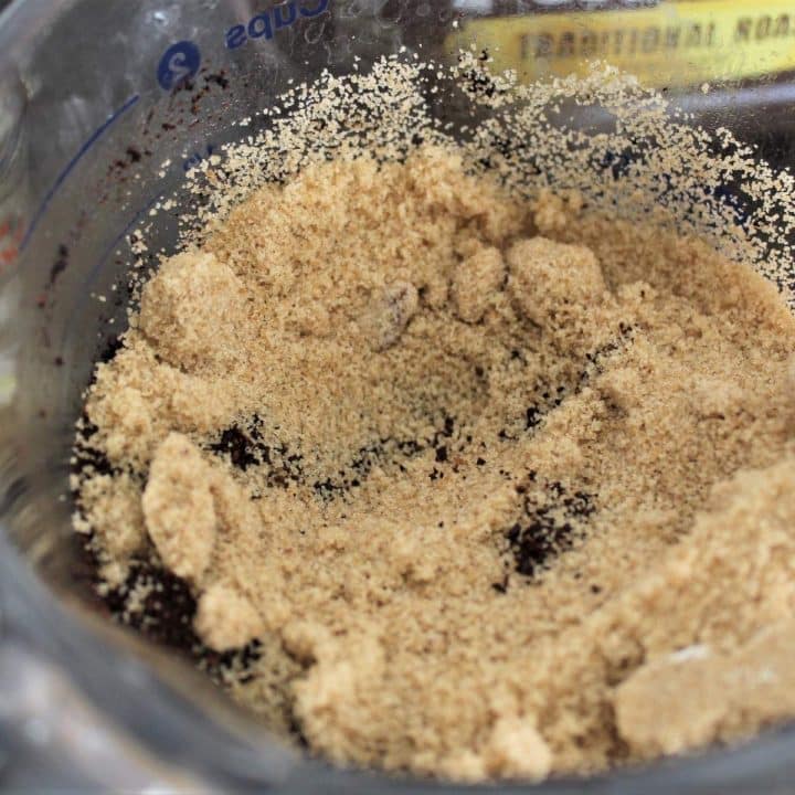 A bowl full of sugar for coffee brown sugar scrub.