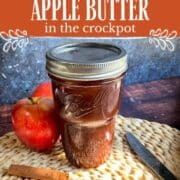 Easy homemade apple butter in the crockpot.