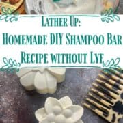 Homemade diy shampoo bar recipe without lye.