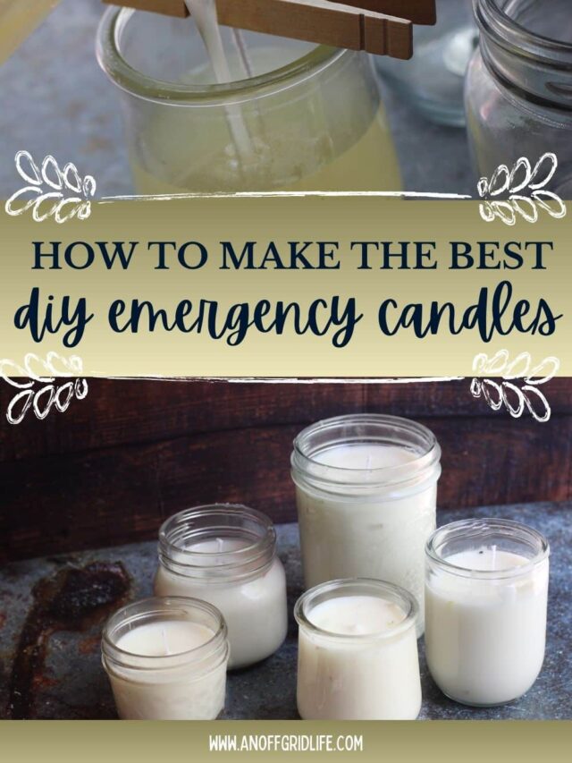 How to Make DIY Emergency Candles An Off Grid Life