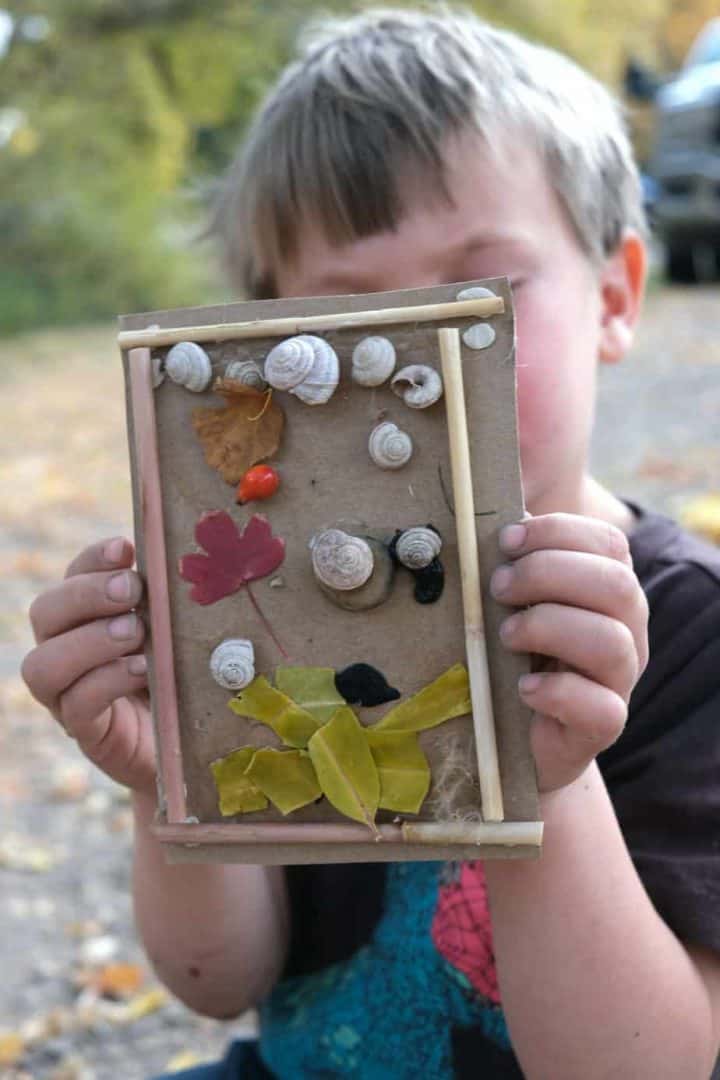 nature frame idea for kids